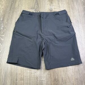 Vintage Y2K Nike ACG Mens Gray Elastic Waistband 7" Activewear Shorts Size L